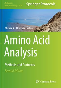 portada Amino Acid Analysis: Methods and Protocols (en Inglés)