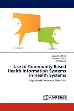 portada use of community based health information systems in health systems (en Inglés)