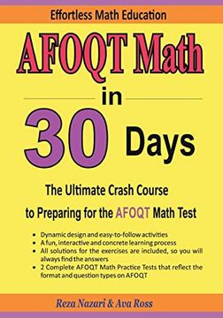portada Afoqt Math in 30 Days: The Ultimate Crash Course to Preparing for the Afoqt Math Test (in English)