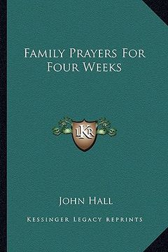 portada family prayers for four weeks (en Inglés)