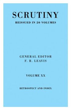 portada Scrutiny Vol. 20 Index & Retrosp (in English)