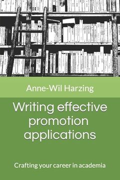 portada Writing effective promotion applications: Crafting your career in academia (en Inglés)
