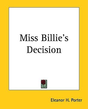 portada miss billie's decision (en Inglés)