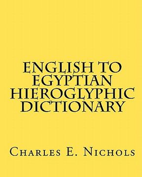 portada english to egyptian hieroglyphic dictionary (in English)