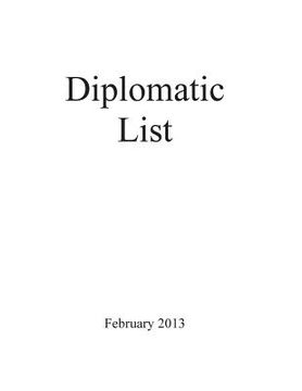 portada Diplomatic List (en Inglés)