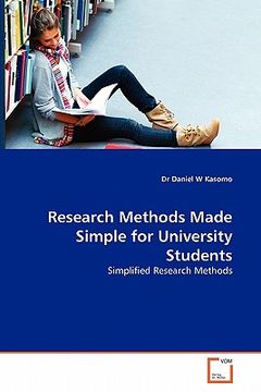 portada research methods made simple for university students (en Inglés)