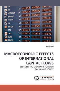 portada macroeconomic effects of international capital flows (en Inglés)