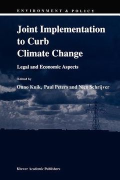 portada joint implementation to curb climate change:: legal and economic aspects (en Inglés)