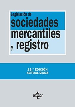 portada Legislación De Sociedades Mercantiles Y Registro (Derecho - Biblioteca De Textos Legales)