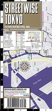 portada Streetwise Tokyo map - Laminated City Center Street map of Tokyo, Japan: City Plans (Michelin City Plans) 