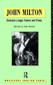portada john milton: selected longer poems and prose (en Inglés)