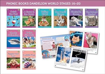 portada Phonic Books Dandelion World Stages 16-20 ('tch' and 've', Two-Syllable Words, Suffixes -ed and -Ing and Spelling <Le>) (en Inglés)