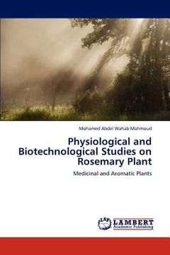 portada physiological and biotechnological studies on rosemary plant (in English)