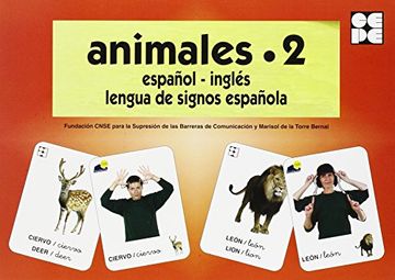 portada Animales 2 - baraja español-ingles - lengua de signos española (Vocabulario Fotografico Element)