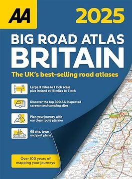 portada Big Road Atlas Britain 2025 Spiral