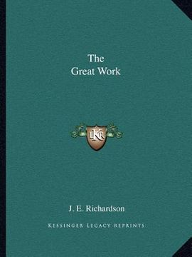 portada the great work (en Inglés)