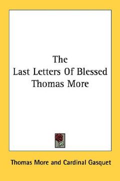 portada the last letters of blessed thomas more (in English)