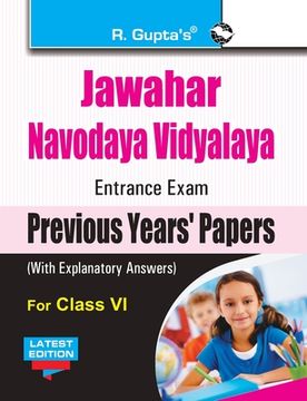 portada Jawahar Navodaya Vidyalaya (Jnv) Entrance Exam (Class VI): Previous Years Papers (Solved) (en Inglés)