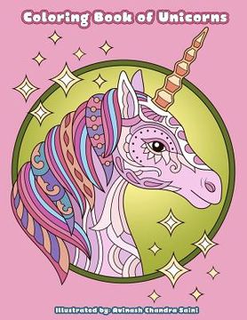 portada Coloring Book of Unicorns: Unicorn Coloring Book for Adults, Teens and Tweens (en Inglés)