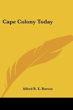 portada cape colony today (in English)
