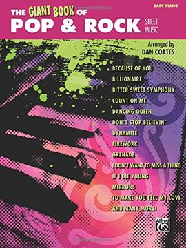 portada The Giant Book of Pop & Rock Sheet Music: Easy Piano (The Giant Book of Sheet Music)