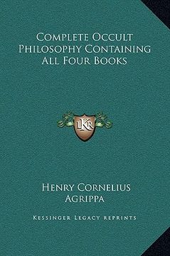 portada complete occult philosophy containing all four books (en Inglés)