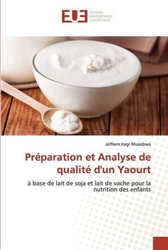 portada Préparation et Analyse de qualité d'un Yaourt (en Francés)