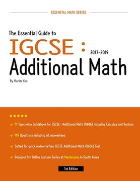 portada The Essential Guide to Igcse: Additional Math: 2017-2019 (en Inglés)