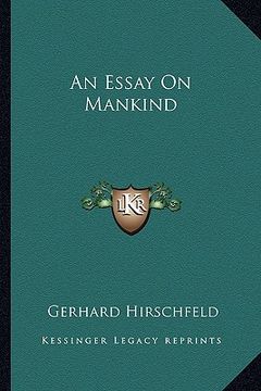 portada an essay on mankind (in English)