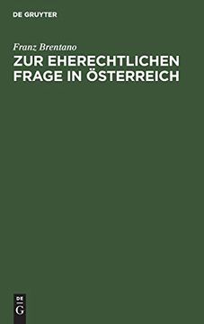 portada Zur Eherechtlichen Frage in Österreich: Krasnopolski's Rettgsversuch Einer Verlorenen Sache (en Alemán)