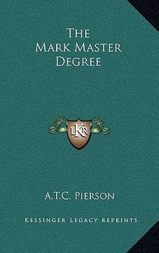 portada the mark master degree (en Inglés)