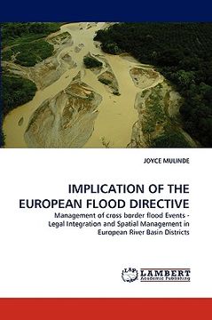 portada implication of the european flood directive (in English)
