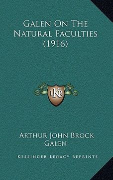 portada galen on the natural faculties (1916) (en Inglés)