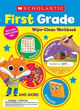portada Scholastic First Grade Wipe-Clean Workbook (en Inglés)