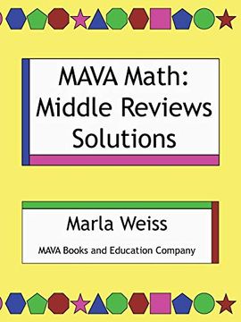 portada Mava Math: Middle Reviews Solutions (en Inglés)
