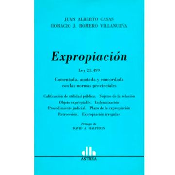 portada Expropiacion. Ley 21.499. Comentada Anotada Y Concordada (in Spanish)