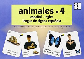 portada Animales 4 - baraja español-ingles - lengua de signos española (Vocabulario Fotografico Element)