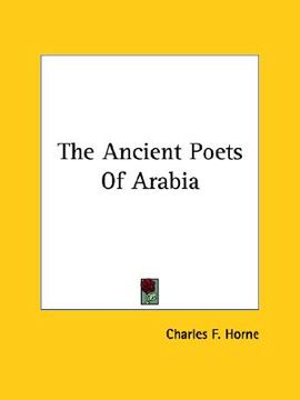 portada the ancient poets of arabia (en Inglés)