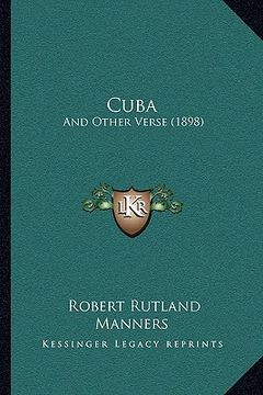 portada cuba: and other verse (1898) (en Inglés)