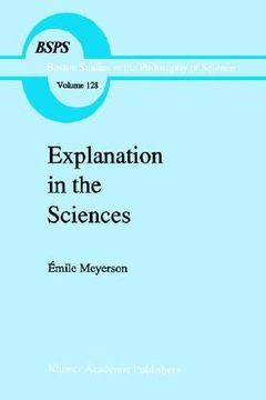 portada explanation in the sciences (en Inglés)