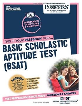 portada Basic Scholastic Aptitude Test (Bsat) (en Inglés)