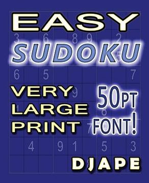 portada Easy Sudoku Very Large Print: 50pt font!