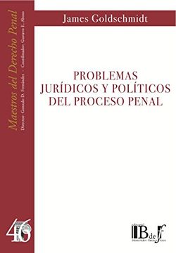 portada Problemas Jurídicos Y Políticos Del Proceso Penal
