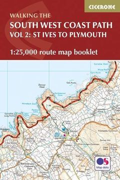 portada South West Coast Path Map Booklet - St Ives to Plymouth: 1:25,000 OS Route Mapping (British Long Distance)