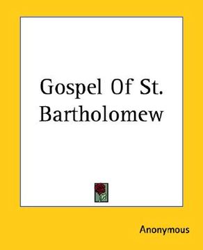 portada gospel of st. bartholomew (en Inglés)