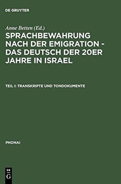 portada Transkripte und Tondokumente (en Alemán)