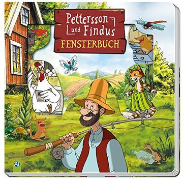 portada Trötsch Pettersson und Findus Fensterbuch: Entdeckerbuch Beschäftigungsbuch Spielbuch (en Alemán)