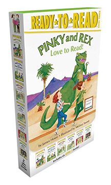 portada Pinky and Rex Love to Read!: Pinky and Rex; Pinky and Rex and the Mean Old Witch; Pinky and Rex and the Bully; Pinky and Rex and the New Neighbors; ... and Rex and the Spelling Bee (Pinky & Rex) (en Inglés)