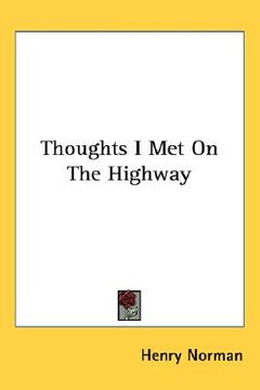 portada thoughts i met on the highway (en Inglés)