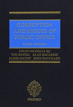 portada Corruption and Misuse of Public Office 3e (en Inglés)